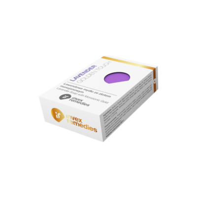 Lawendowe mydło ze złotem monojonowym AU 100